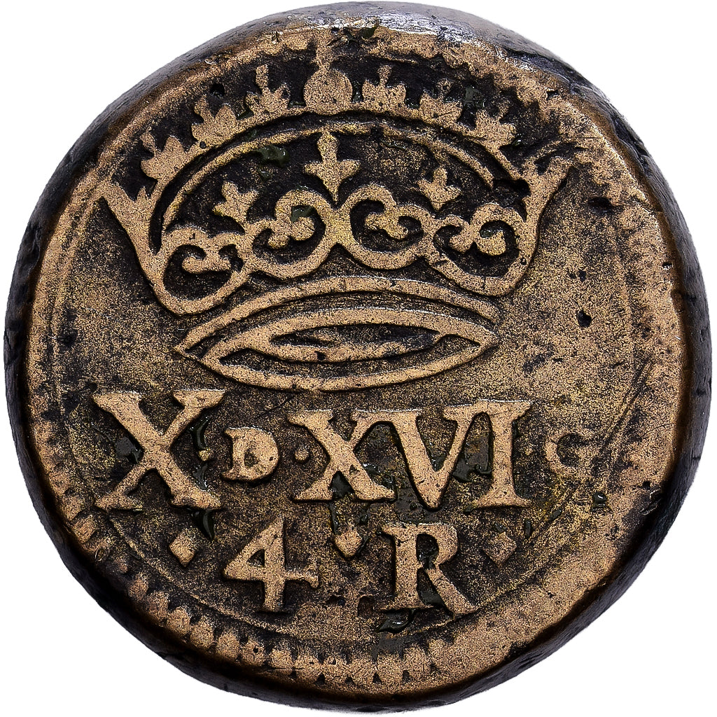 Spanje, 4 Réales, Poids Monétaire, Tin, ZF