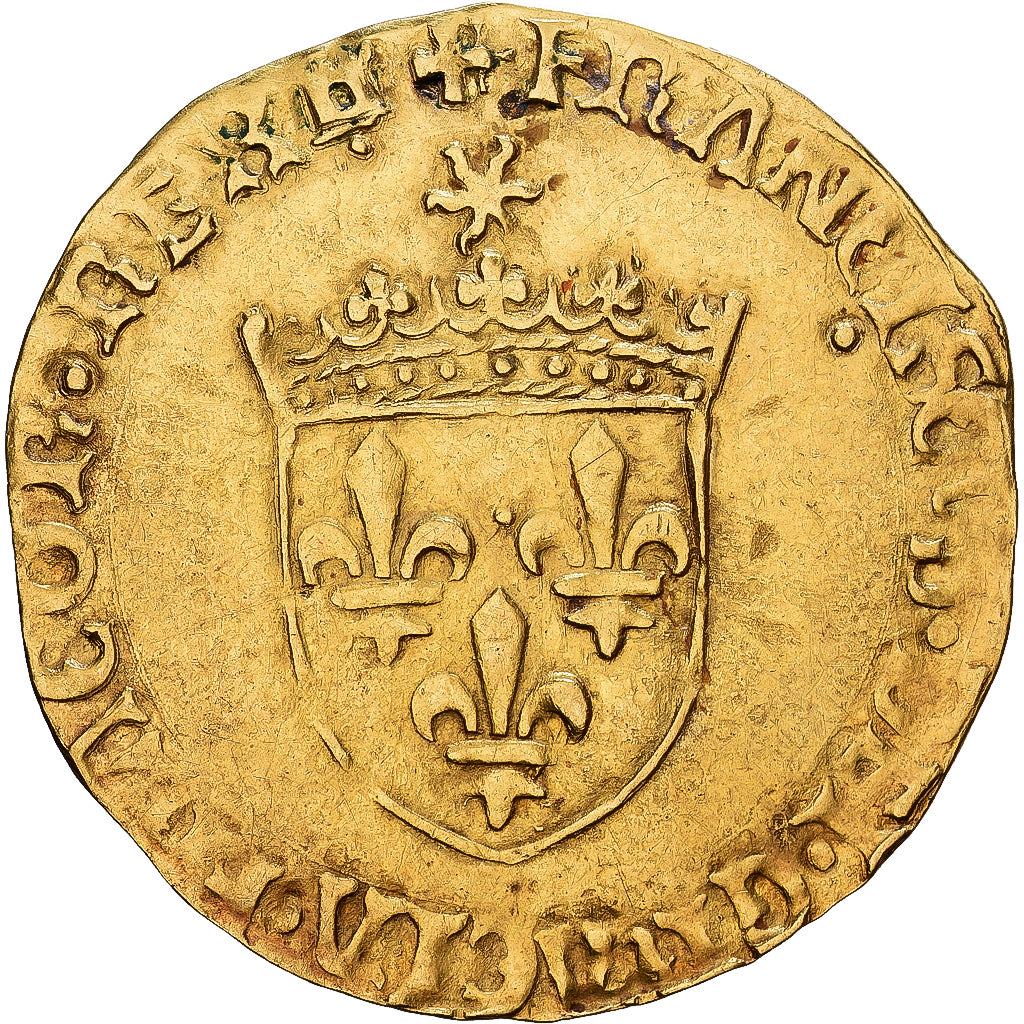France, François Ier, Écu d'or au soleil, 1515-1547, Tours, Or, TTB+