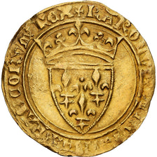 France, Charles VI, Écu d'or à la couronne, 1385-1420, Angers, Gold