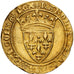 France, Charles VI, Écu d'or à la couronne, 1385-1420, Angers, Gold