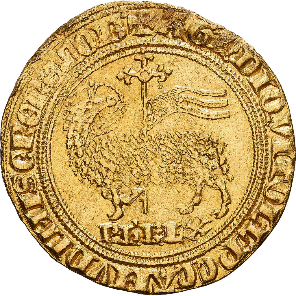 Francja, Philippe IV le Bel, Agnel d'or, 1311, Złoto, AU(50-53), Duplessy:212