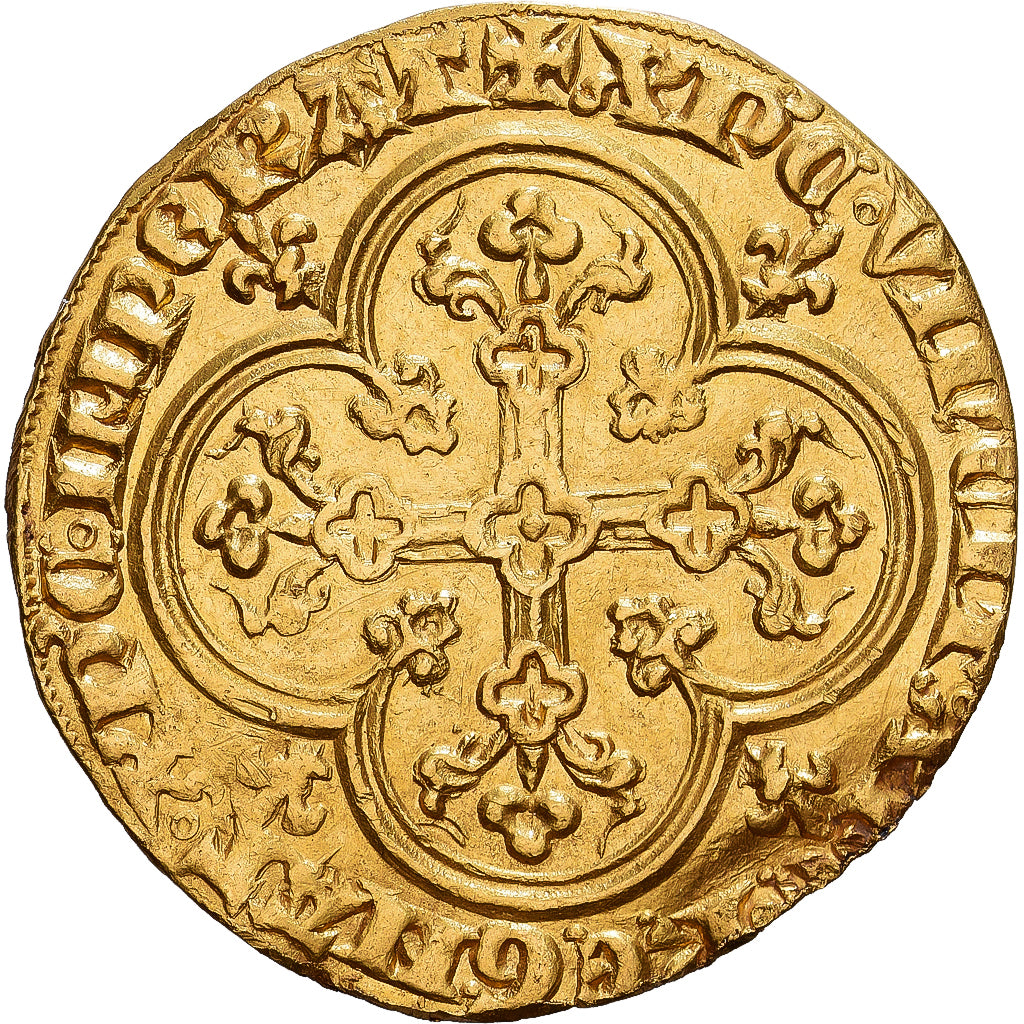 Francja, Philippe IV le Bel, Agnel d'or, 1311, Złoto, AU(50-53), Duplessy:212