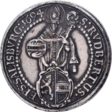 Évêché de Salzbourg, Johann Ernst von Thun, Thaler, 1694, Salzbourg, Argent