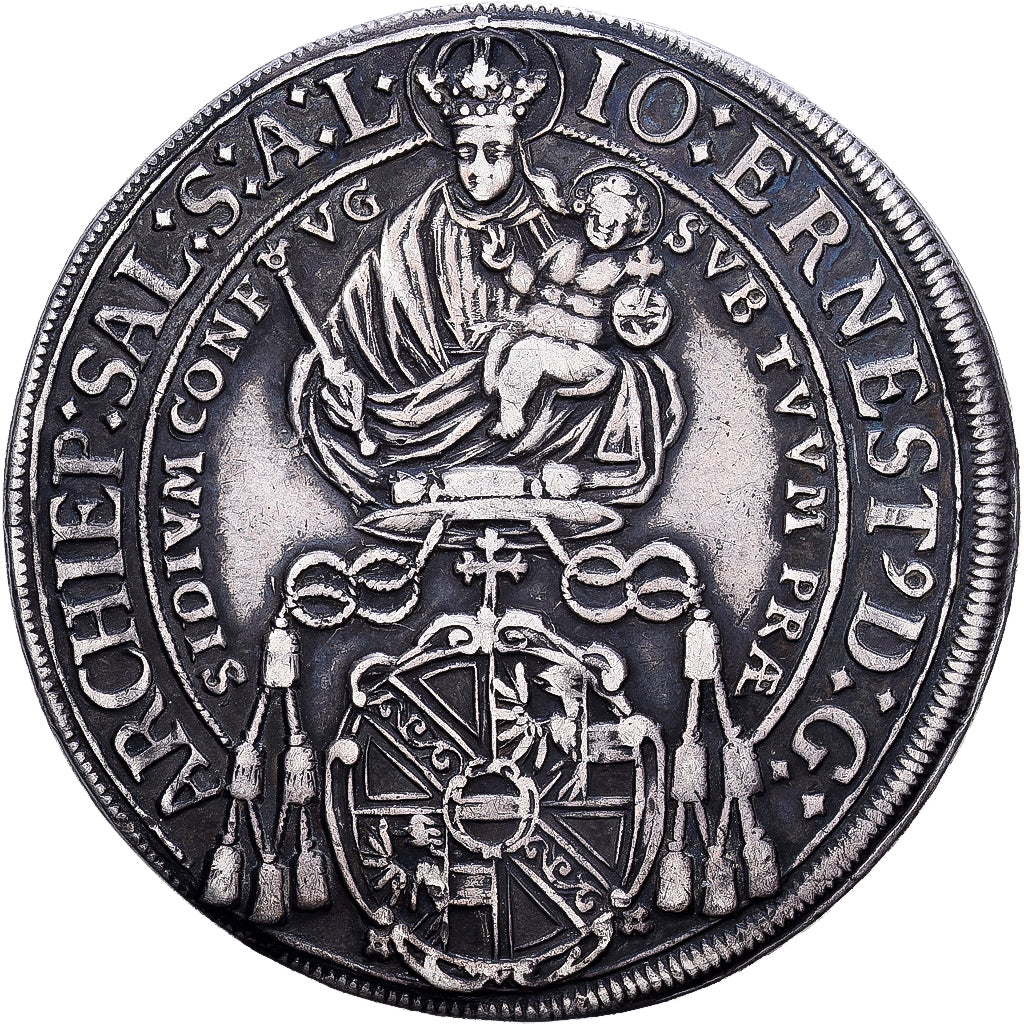 Évêché de Salzbourg, Johann Ernst von Thun, Thaler, 1694, Salzbourg, Argent