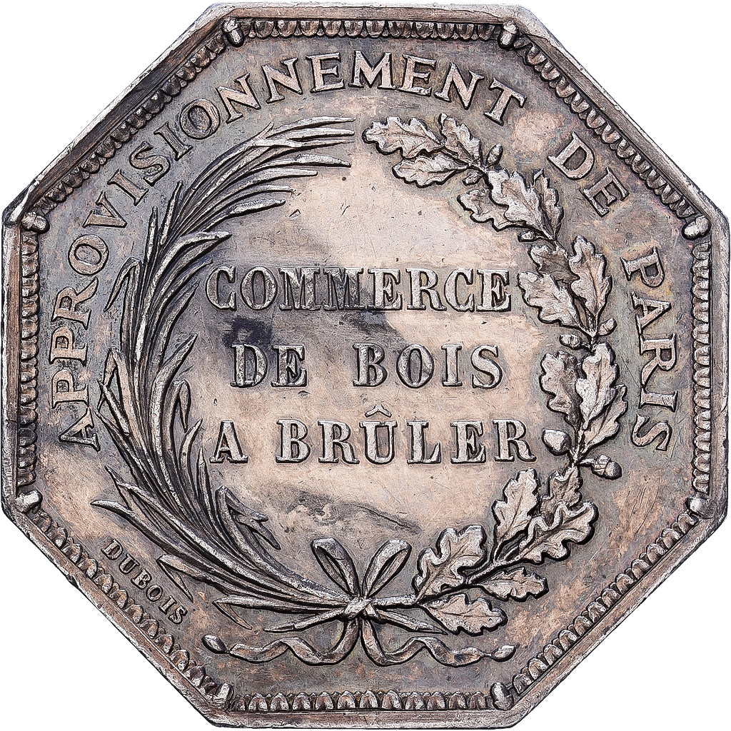 France, Token, Commerce de bois à brûler, Silver, Dubois, AU(50-53)