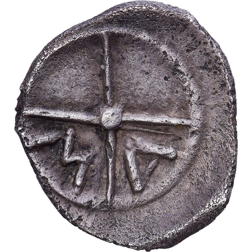 Gaul, Obol, 121-82 BC, Massalia, Imitation, Plata, BC+