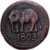 Sri Lanka, George III, 1/24 Rixdollar, 1803, Rame, MB+, KM:64