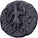 Kushan Empire, Kanishka I, Drachm, 127-151, Bronze, F(12-15)