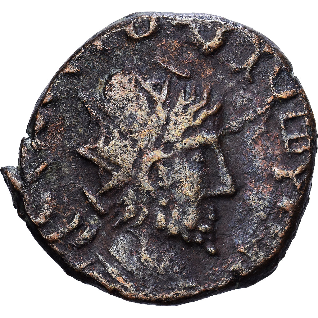 Roman Empire, Æ Unit, 4th century AD, Barbaric imitation, Bronce, BC+