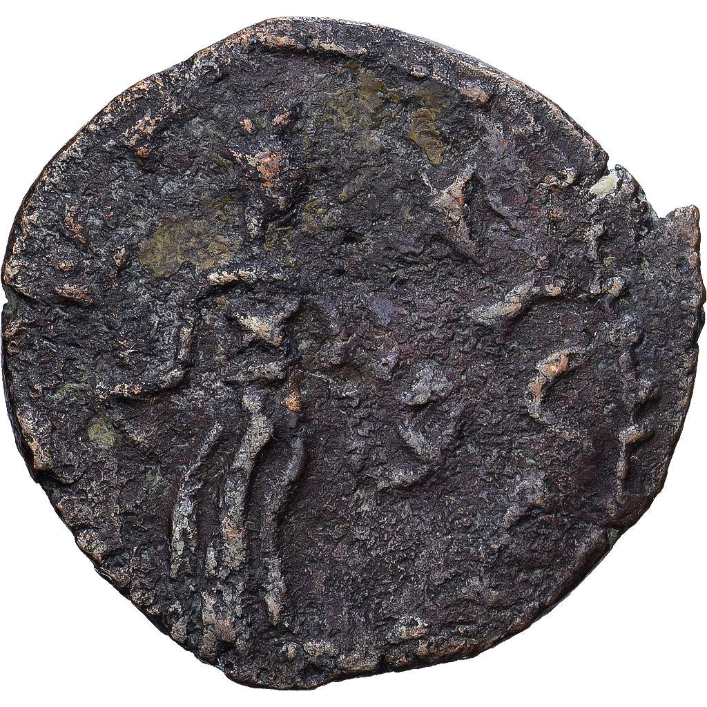 Roman Empire, Æ Unit, 4th century AD, Barbaric imitation, Bronce, BC+