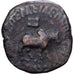Koninkrijk Indo-Scythen, Azes I, Trichalkon, 58-12 BC, Taxila, Bronzen, ZG+