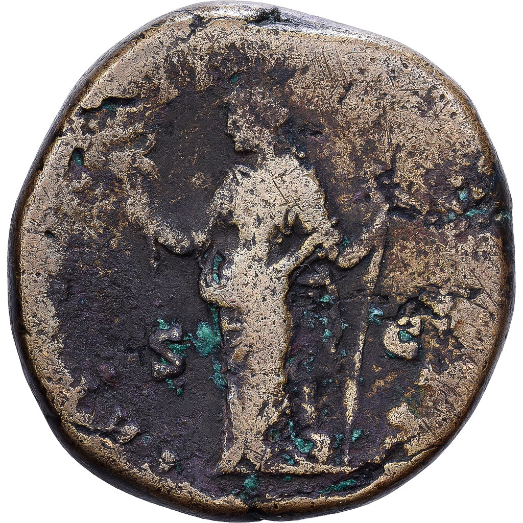 Roman Empire, Marcus Aurelius, Sestertius, 157-158, Rome, Bronzen, FR, RIC:1344