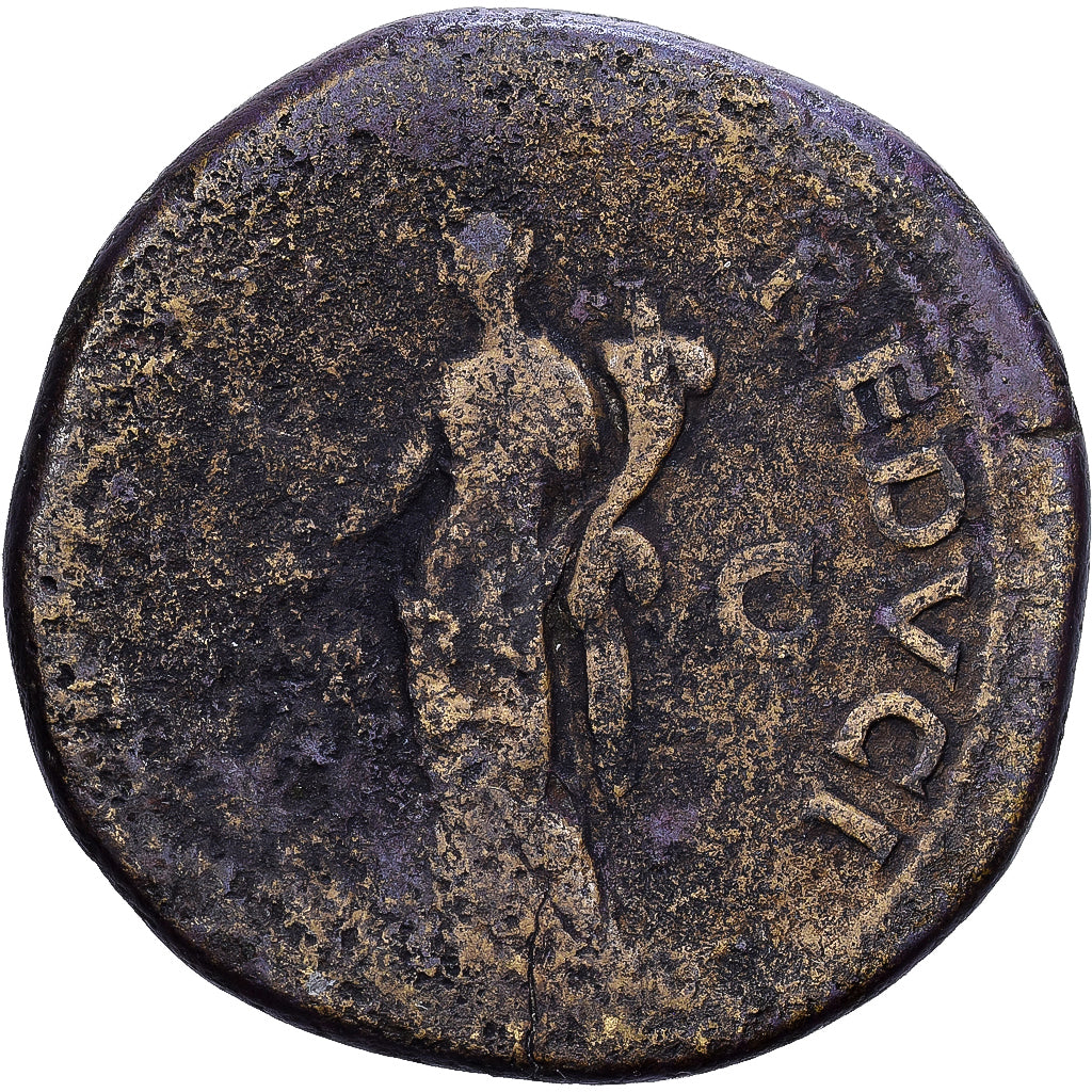 Roman Empire, Vespasius, Dupondius, 77-78, Lyon - Lugdunum, Bronzen, FR