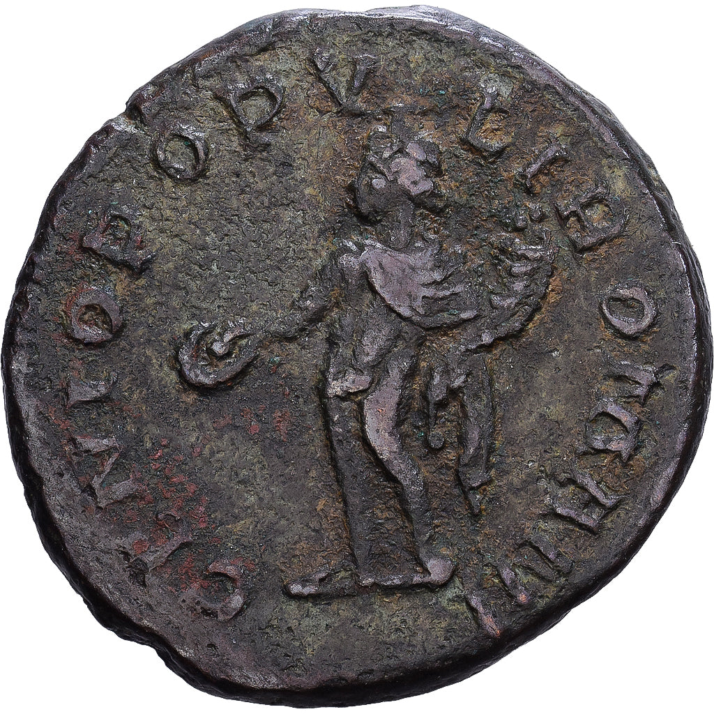 Empire romain, Galère, Follis, 296, Lugdunum, Bronze, TB, RIC:17b