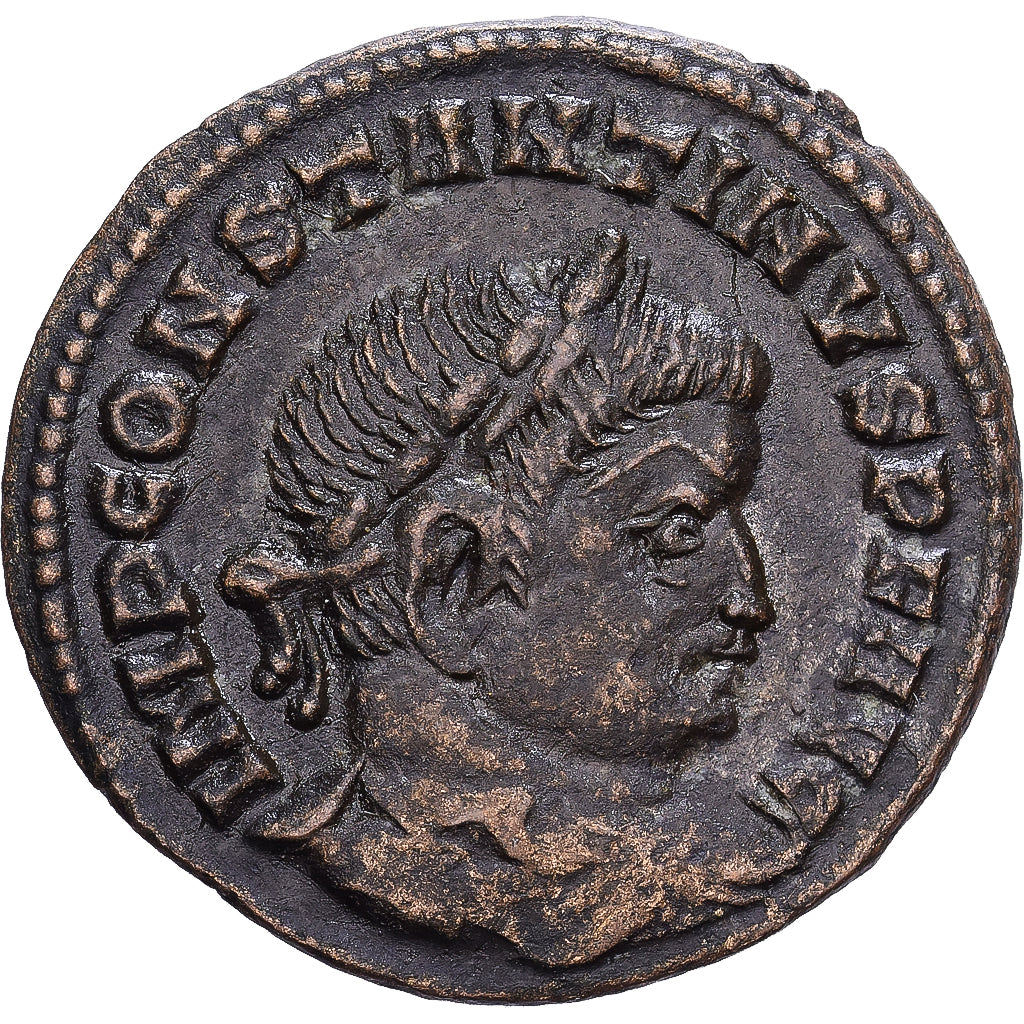 Roman Empire, Constantine I, Follis, 309-310, Lugdunum, Bronze, EF(40-45)