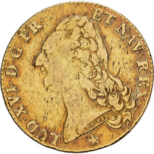 Frankreich, Louis XVI, Double Louis d'or à la tête nue, 1786, Lille, Gold, S+