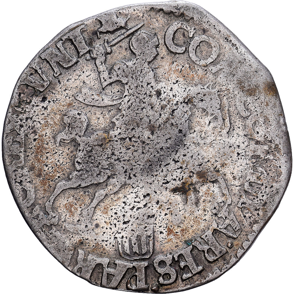 Netherlands, 6 Stuivers, Rijderschelling, 1690, Zwolle, Silver, VF(20-25), KM:85