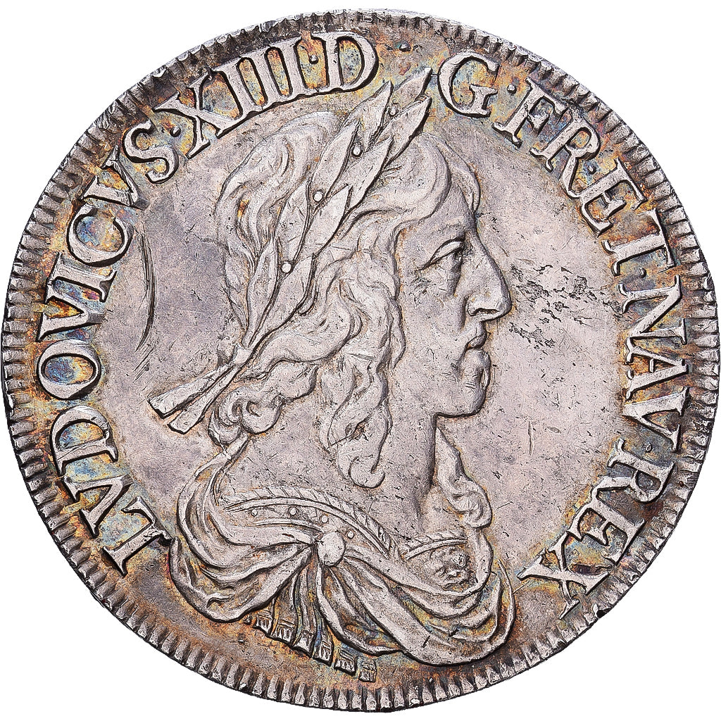 França, Louis XIII, Écu de 60 Sols, 2ème poinçon de Warin, 1643, Paris