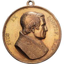 Italy, Medal, Pius IX, Charles Albert of Savoy, Bronze, AU(55-58)