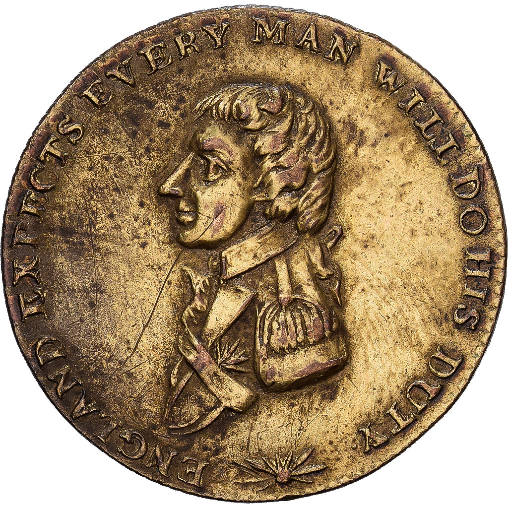 United Kingdom, Token, Battle of the Nile, Aboukir, 1798, Brass, EF(40-45)