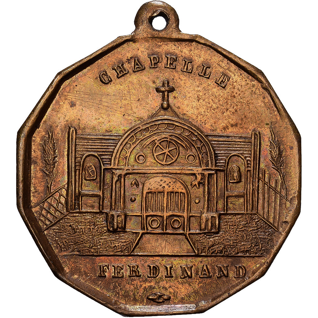 France, Médaille, Mort de Ferdinand Philippe, Duc d'Orléans, 1842, Laiton, SUP