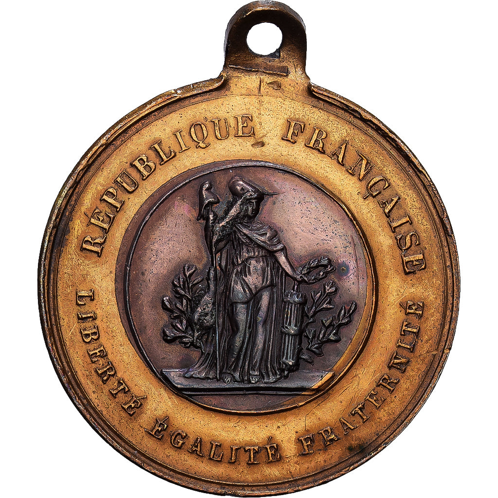 Francia, medaglia, Révolution de 1848, 1848, Rame-ottone, SPL-