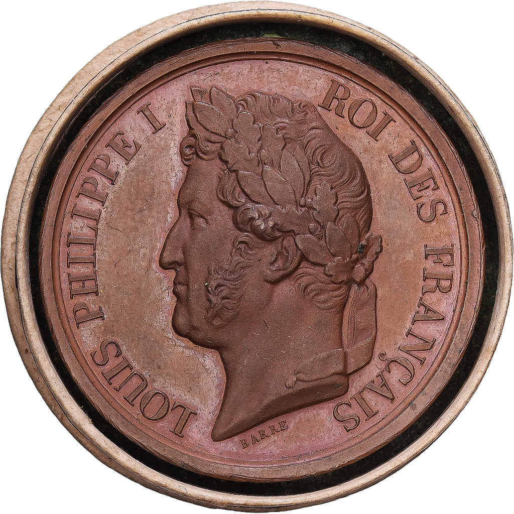 France, Medal, Louis Philippe I, Arrival of the Duke of Orléans, 1842, Copper