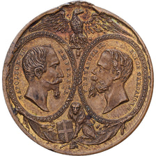 Francja, medal, Napoléon III, Victor Emmanuel, Victoire de Solférino, 1859