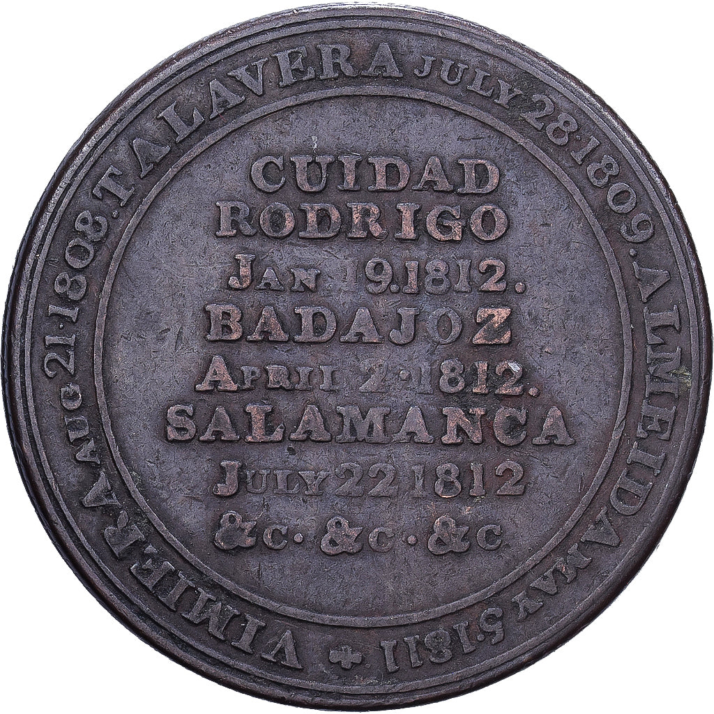 Zjednoczone Królestwo Wielkiej Brytanii, medal, Duke of Wellington, Guerres