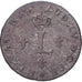 France, Louis XV, 1 Sol, 1740, Lyon, Silver, VF(20-25), Gadoury:278