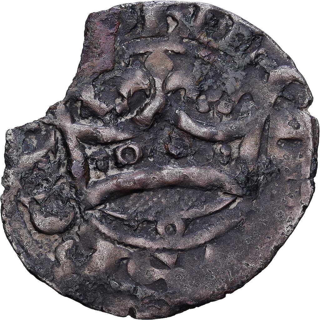 France, Philippe VI, Double Parisis, 1328, Billon, B+, Duplessy:266