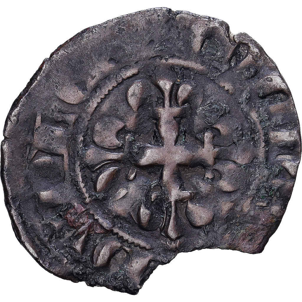 France, Philippe VI, Double Parisis, 1328, Billon, B+, Duplessy:266