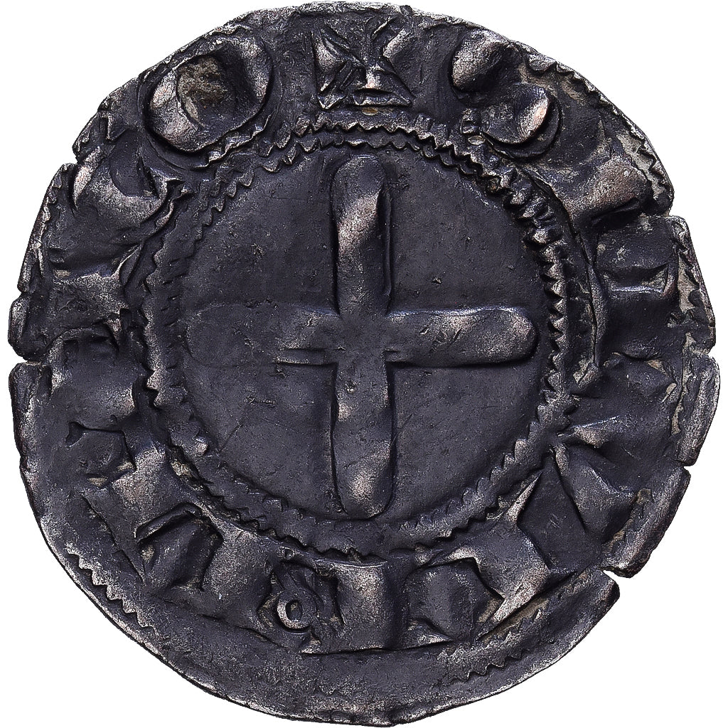 Souvigny Priory, Denarius, 1180-1213, Souvigny, Zilver, FR