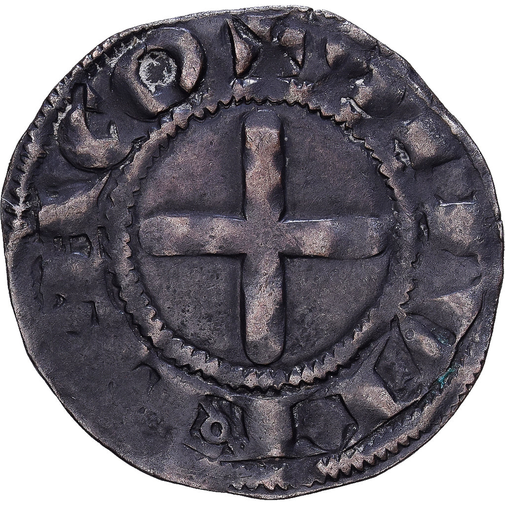 Souvigny Priory, Denarius, 1180-1213, Souvigny, Zilver, FR