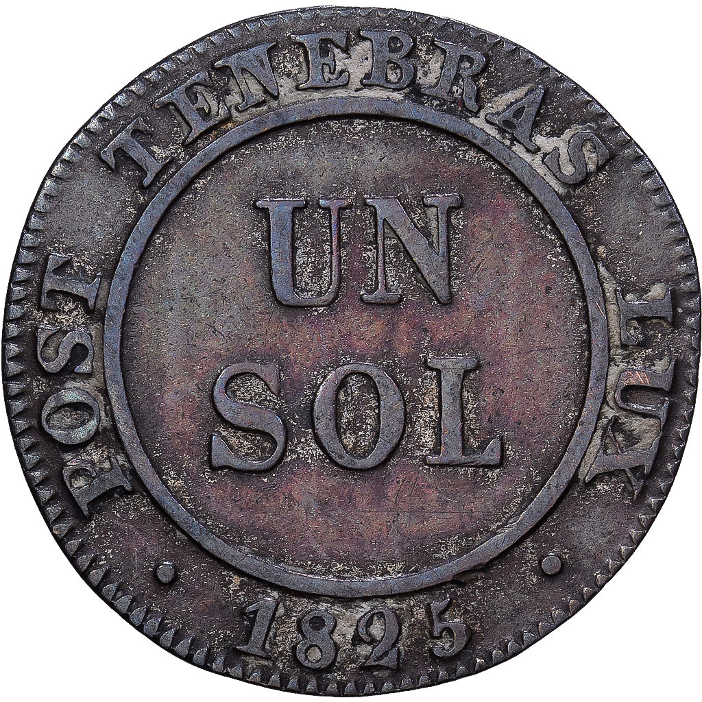Canton of Geneva, 1 Sol, 1825, Geneva, Silber, SS, KM:120