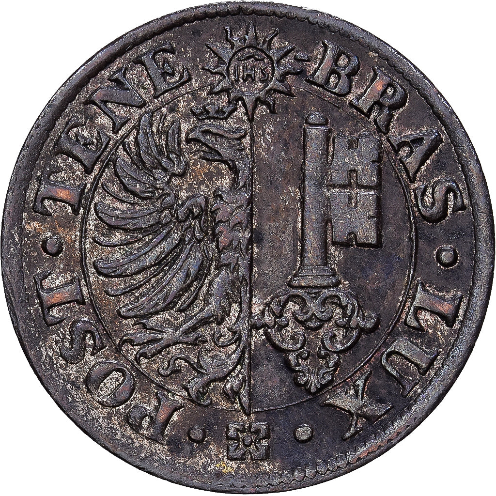Canton de Genève, 1 Centime, 1839, Genève, Argent, SUP, KM:125