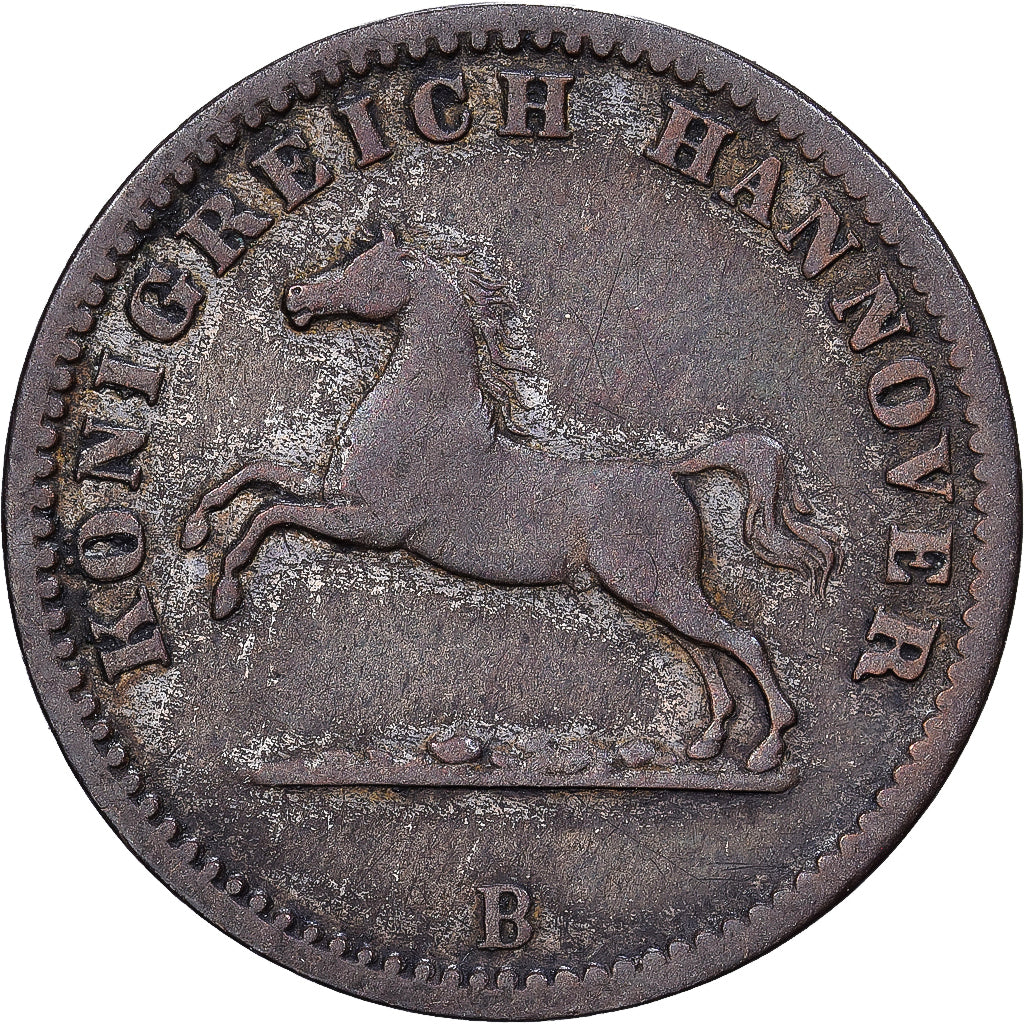 Kingdom of Hannover, Georg V, 1 Groschen, 1863, Hanovre, Silver, EF(40-45)