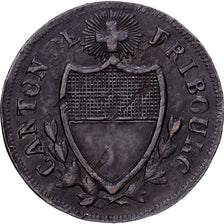 City of Friburg, 2-1/2 Rappen, 1846, Billon, VF(30-35), KM:91