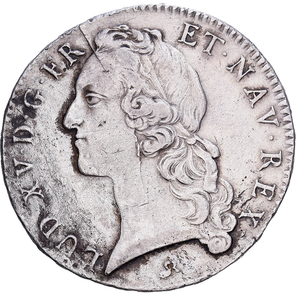 França, Louis XV, Écu au bandeau, 1747, Rouen, Prata, VF(30-35), Gadoury:322