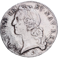 França, Louis XV, Écu au bandeau, 1747, Rouen, Prata, VF(30-35), Gadoury:322
