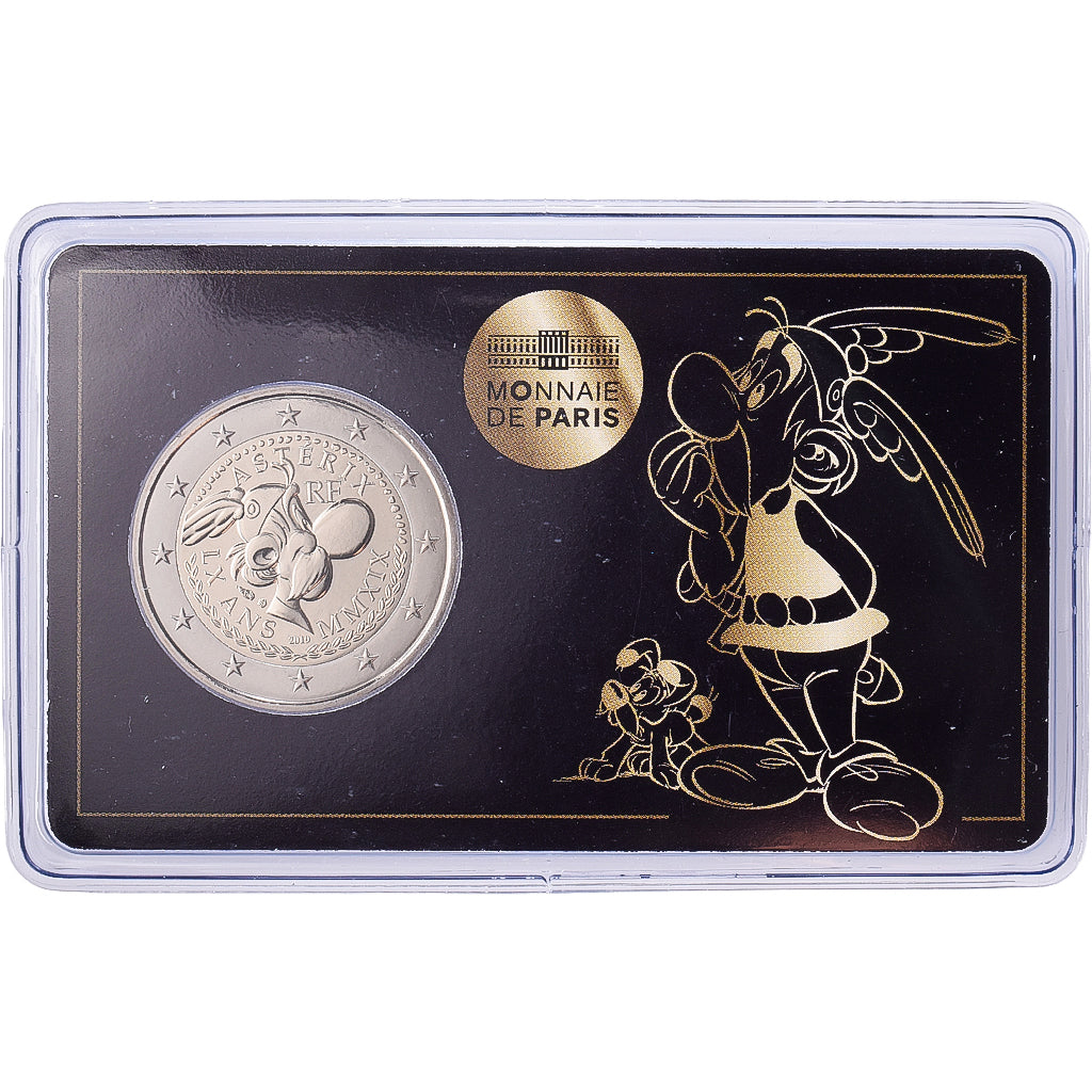 France, 2 Euro, 60 years of Asterix, 2019, MDP, Bimetallic, MS(65-70)