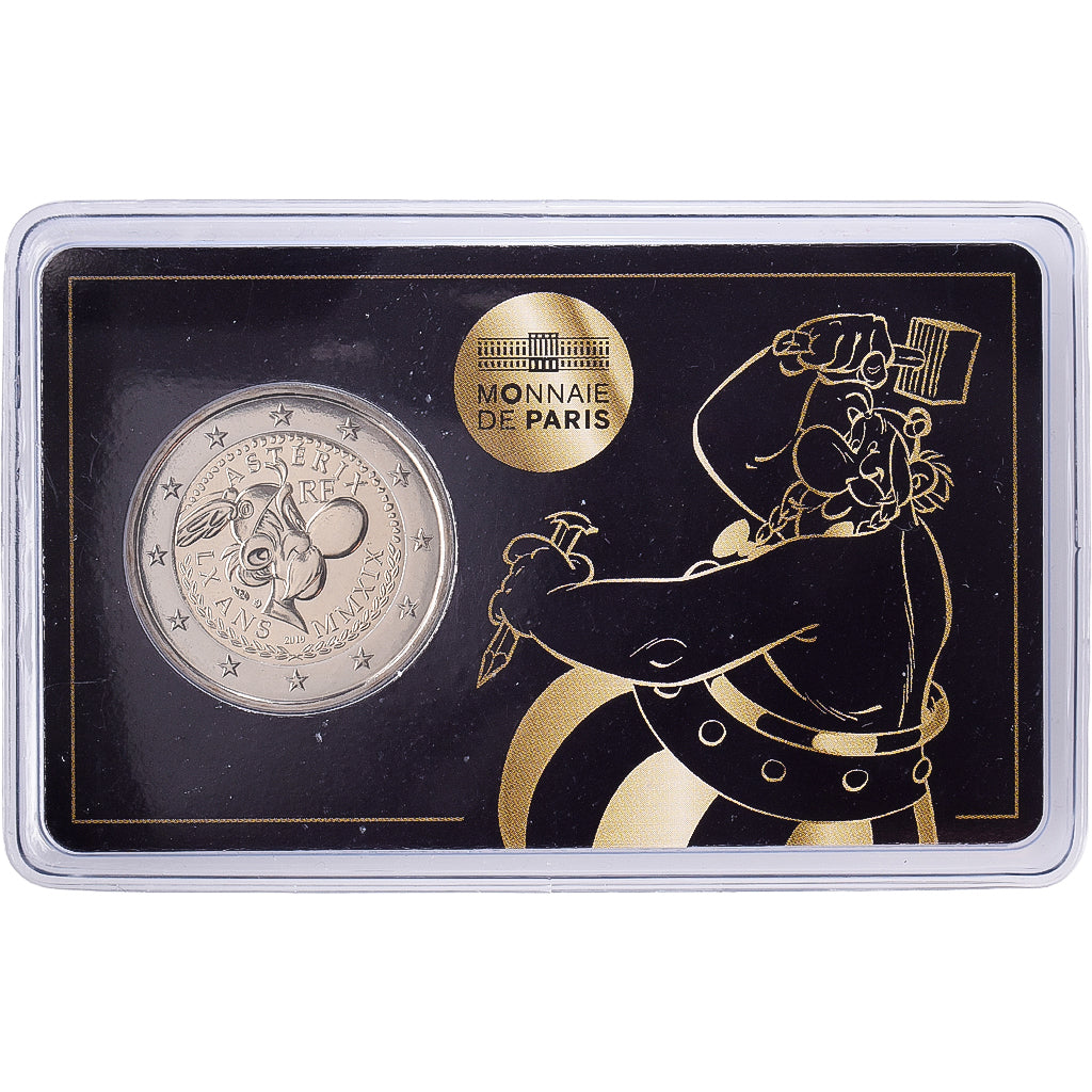 France, 2 Euro, 60 years of Asterix, 2019, MDP, Bimetallic, MS(65-70)
