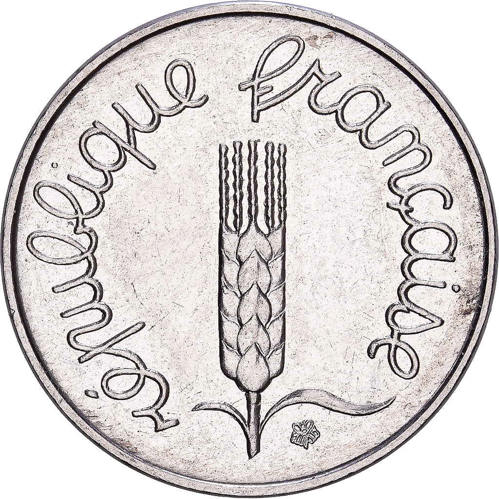 Frankrijk, 1 Centime, Épi, 1991, MDP, Coin alignment, Stainless Steel, UNC-