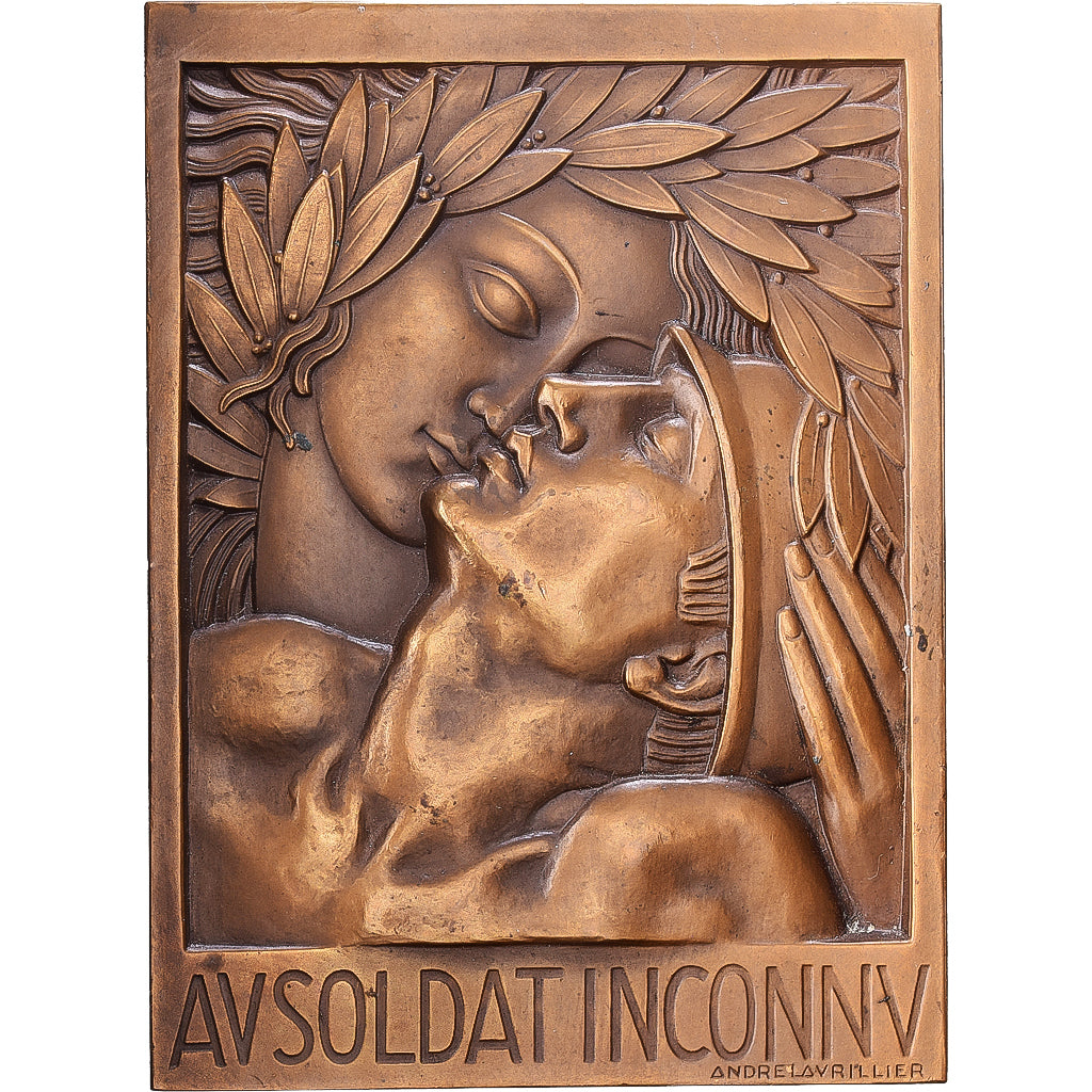 Frankrijk, Medaille, Hommage au soldat inconnu, Bronzen, Lavrillier, PR