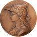 França, medalha, Centenaire de la Banque de France, 1900, Bronze, O.Roty