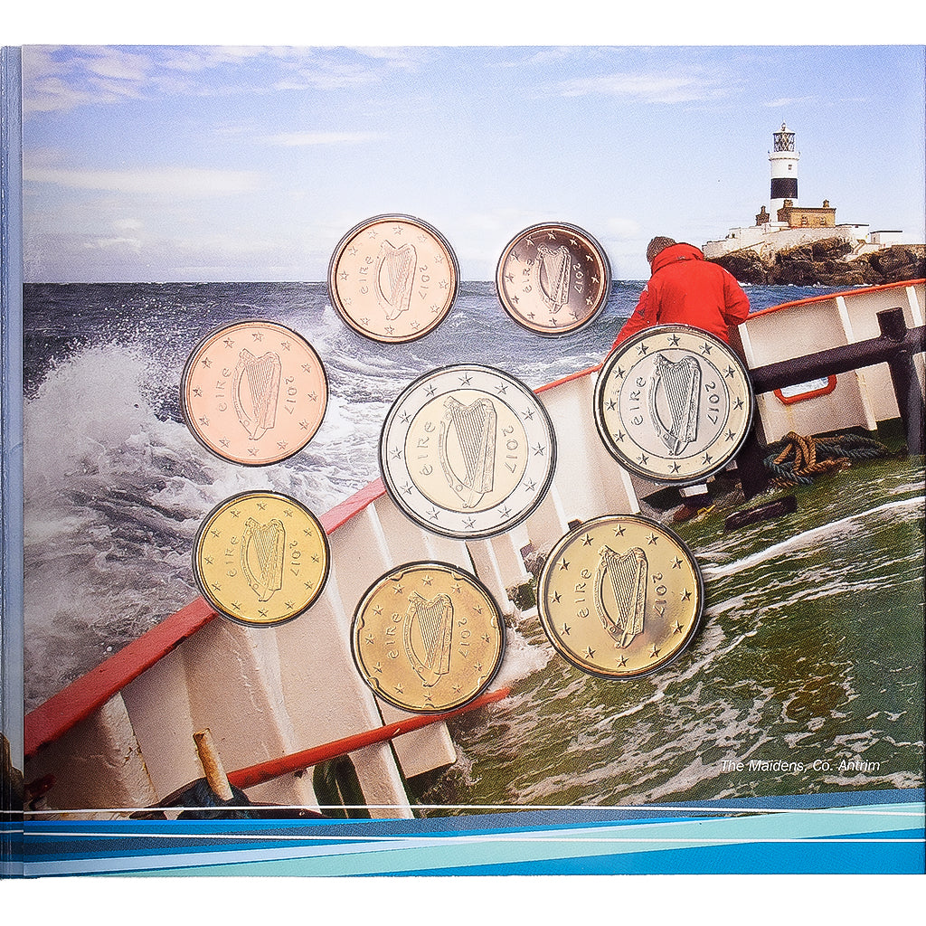 REPÚBLICA DE IRLANDA, Set 1 ct. - 2 Euro, 2017, Sandyford, Sin información