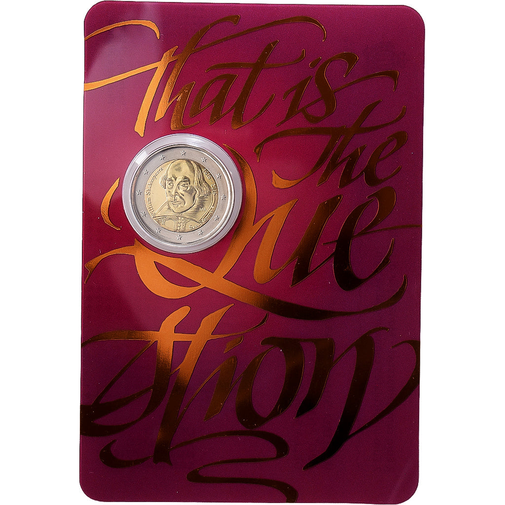 Saint-Marin, 2 Euro, Shakespeare - 400e anniversaire, 2016, Rome