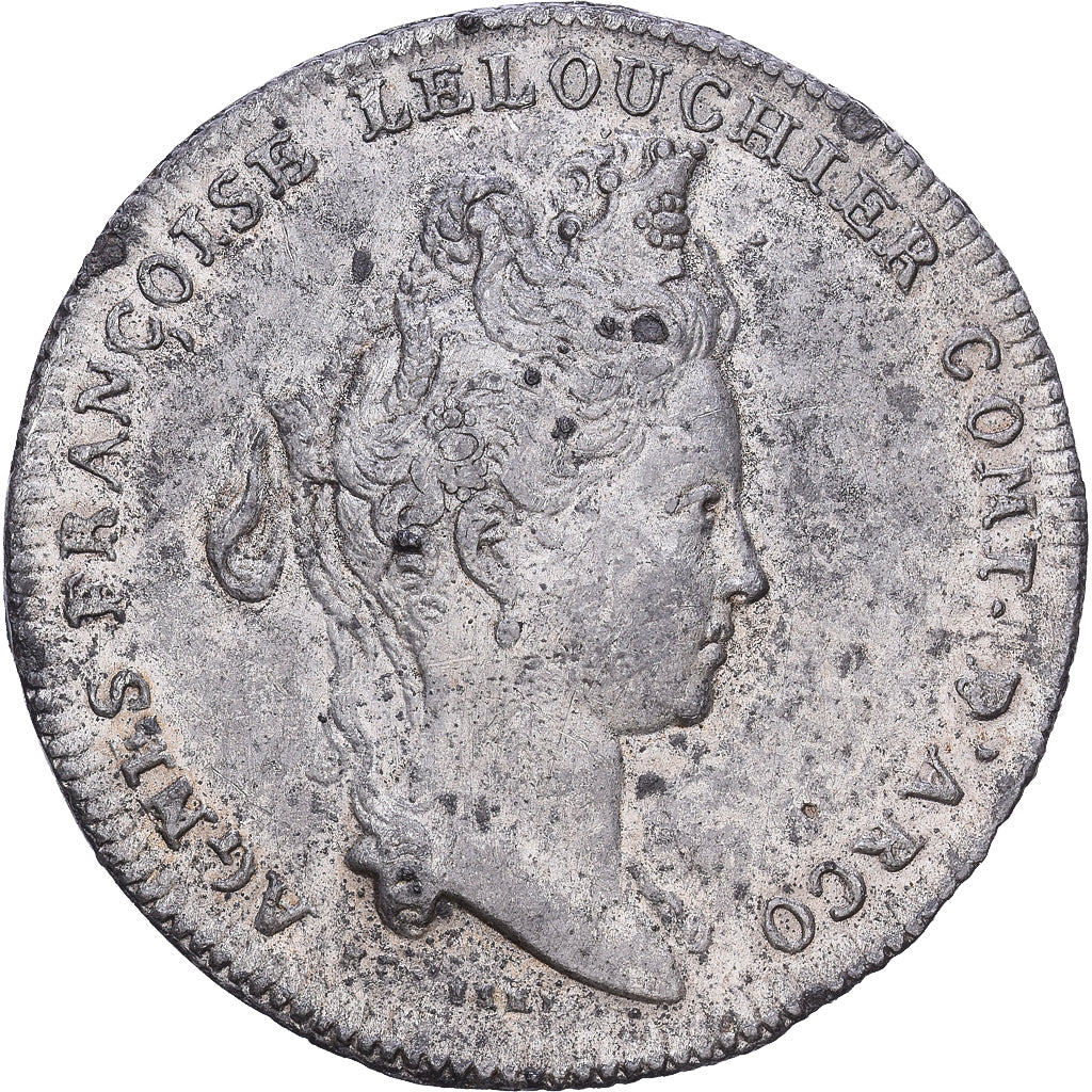 Frankreich, betaalpenning, Agnès Françoise Le Louchier, 1699, Zinn, SS