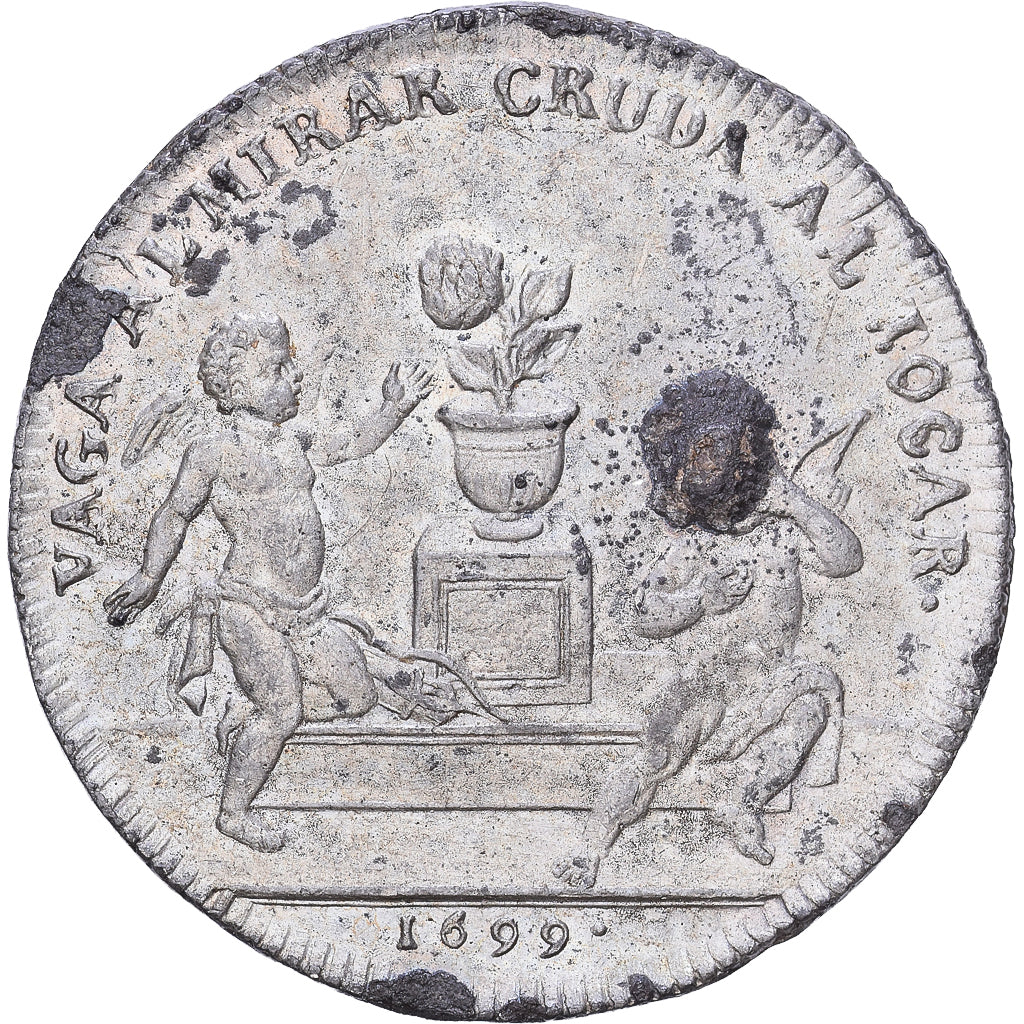 Frankreich, betaalpenning, Agnès Françoise Le Louchier, 1699, Zinn, SS
