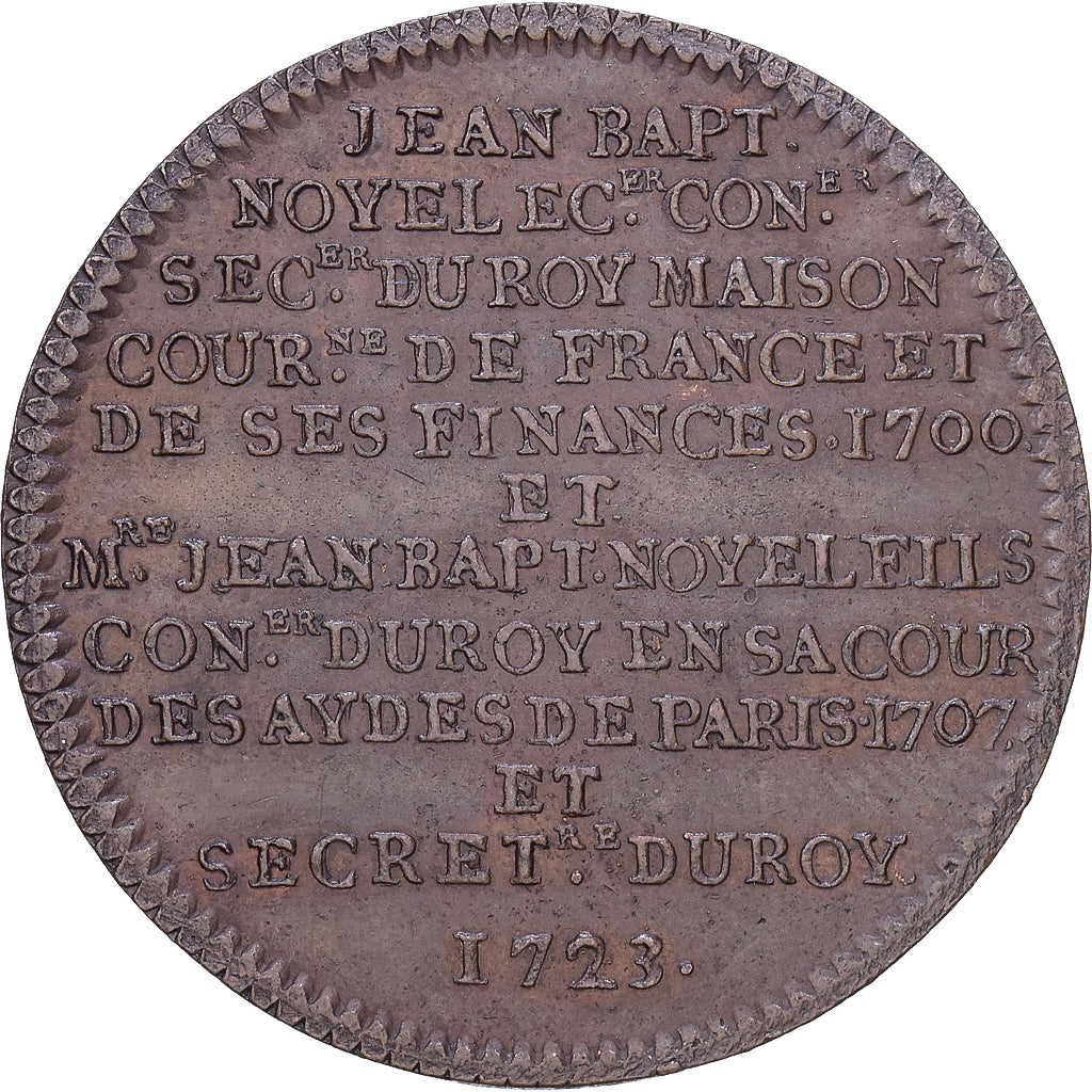 Frankreich, betaalpenning, Île-de-France, Jean-Baptiste Noyel, 1723, Kupfer, VZ